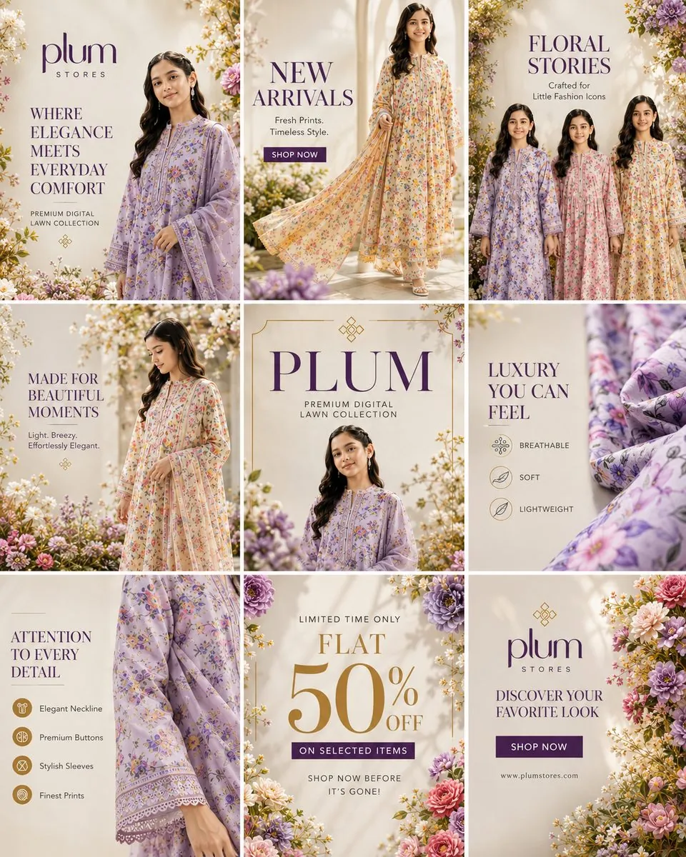 Plum Store — brand & campaign creative by ScaleviX