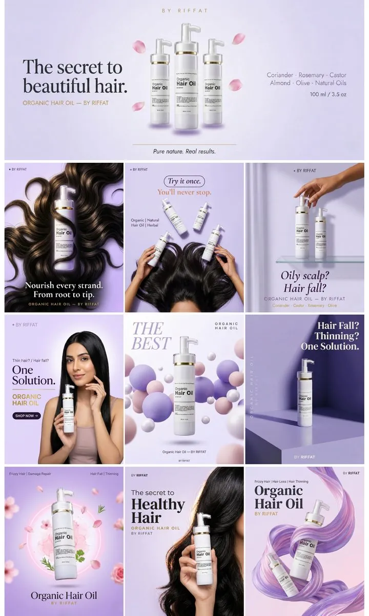 Riffat Essentials — brand & campaign creative by ScaleviX