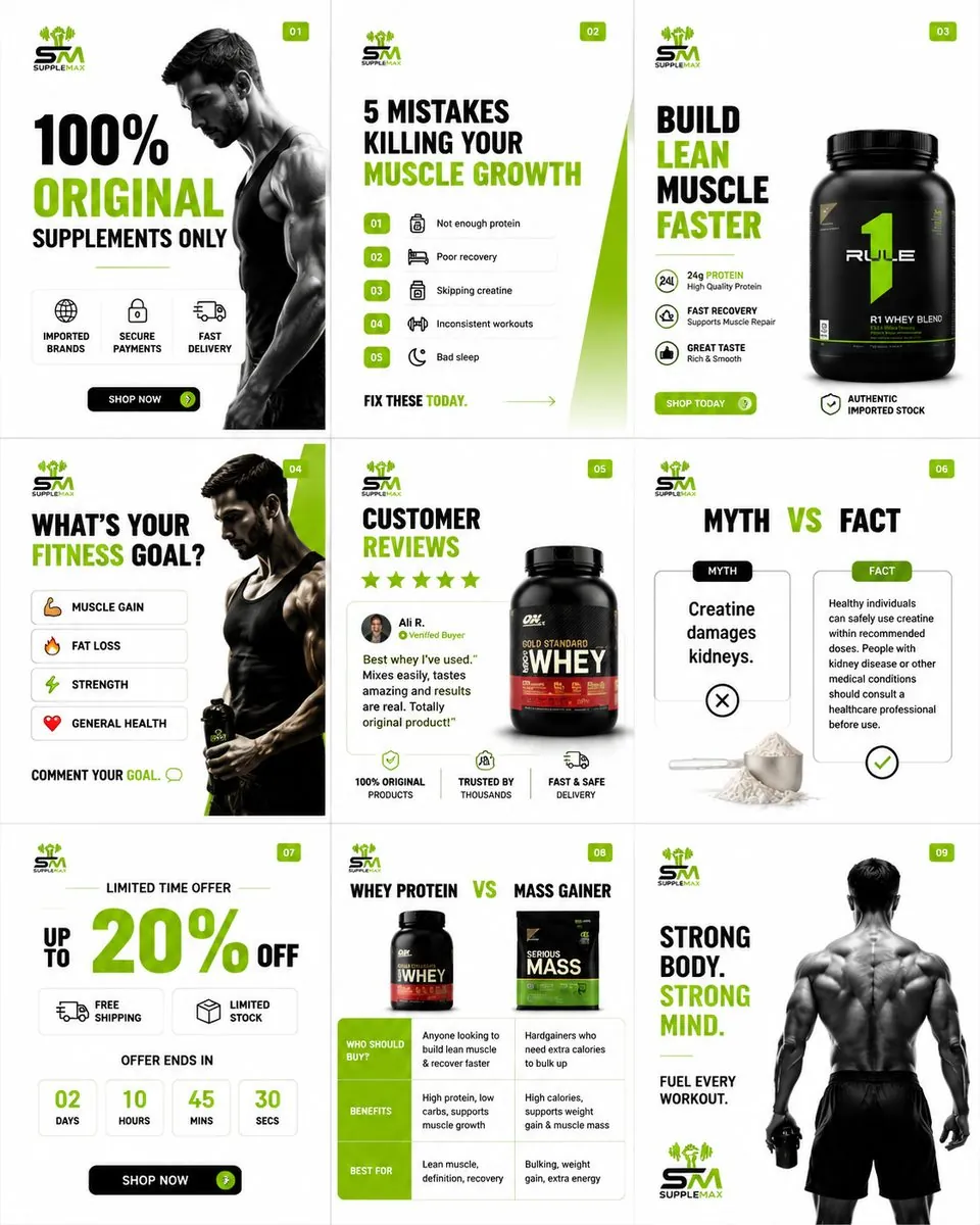 Supplemax — brand & campaign creative by ScaleviX