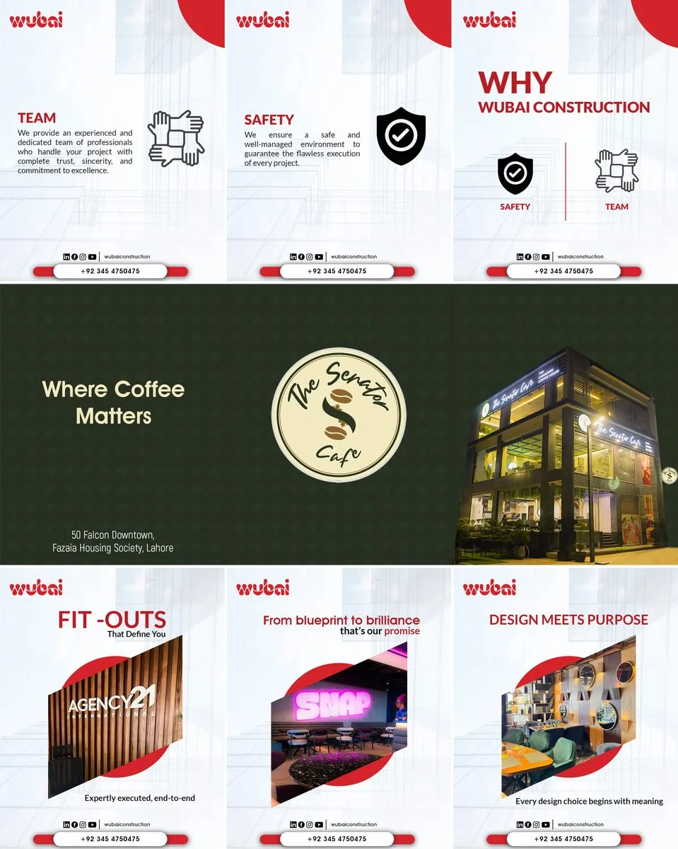 Wubai Construction — brand & campaign creative by ScaleviX