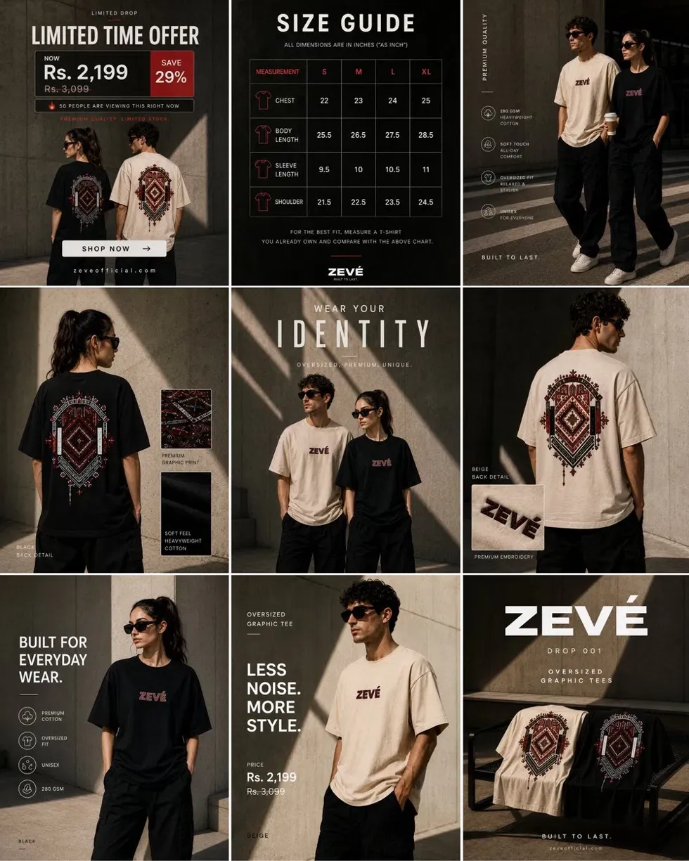 ZEVE apparel brand identity